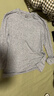 优衣库女装HEATTECH EXTRA WARM 混纺圆领T恤/长袖 9%羊绒 478955 478955/03灰色 XL 实拍图