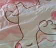 水星家纺三/四件套 母婴A类纯棉被套床单枕套 学生宿舍全棉套件卡通套件 云端桃桃(母婴A类+萌趣卡通) 1.8米床 床单款 （被套220*240cm） 实拍图