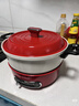 摩飞电器（Morphyrichards）多功能锅电火锅 家用烤涮一体电煮锅电炒锅电烧烤料理锅 3L电热火锅锅 MR9087 英石红 实拍图