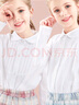 多妙屋女童白衬衫春秋儿童衬衣纯棉小学生校服大童上衣 3673白色  160 实拍图