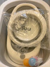 iuu婴儿洗澡盆儿童浴盆大号宝宝可折叠可坐可躺浴架脸盆套餐 【北欧灰】浴盆+可调节浴架+脸盆 实拍图