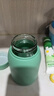 【京东物流送货上门】萌萌兔卡通水杯女牛奶玻璃杯创意便携杯子 绿色萌萌兔 330ml 1只 实拍图