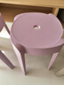 树浩家用塑料加厚凳子可叠放餐椅网红风车餐桌椅子现代简约餐厅书桌用 L.HF升级加强PP材料30cm面-粉色 实拍图
