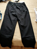 安踏（ANTA）运动裤男2025秋冬季新款直筒宽松男士休闲裤子男款青少年纯棉卫裤 黑色（常规直筒-拉链口袋-刺绣） 3XL /190(180-200斤） 实拍图