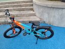 凤凰山地自行车男女变速山地车碟刹青少年儿童自行车学生单车 星际 橙蓝【变速+三刀轮】 22寸【适合130-170cm】 实拍图