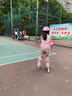 361°儿童轮滑鞋初学者男童女童溜冰鞋闪光轮旱冰鞋尺码可调节 粉色M码 实拍图