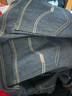 啄木鸟牛仔裤男秋冬新款加绒加厚男士弹力宽松直筒中青年休闲大码长裤子 021蓝色加绒+021黑色加绒 33 （140-150斤） 实拍图