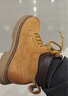 骆驼（CAMEL）【王俊凯同款】加绒马丁靴男鞋秋冬新款大黄靴女户外工装登山靴子 G13W379132 金黄色 42 实拍图