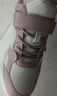 鸿星尔克（ERKE）童鞋女童中大童弹力加棉魔术贴儿童运动慢跑鞋橡芽白/雾粉38 实拍图