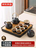 京东京造 茶具整套 功夫茶具陶瓷套装茶壶茶杯茶盘【黑陶提梁壶】 12件套  实拍图