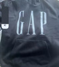 GAP男女装2025秋季新款logo印花抓绒宽松套头连帽衫卫衣786923 黑色 L (175/96A) 亚洲尺码 实拍图