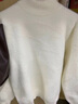 啄木鸟毛衣男秋冬季加绒加厚半高领针织打底衫青少年高中学生线衣 234米白色 XL 【建议115-135斤】 实拍图