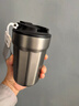 京东京造保温杯 咖啡杯男女便携随行水杯实用杯子 银灰色360ml 实拍图