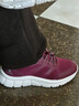 足力健老人鞋中老年轻便休闲散步鞋2431380J 女 酒红 38 实拍图