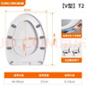 松鲸马桶盖通用加厚坐便器盖子家用抗断老式抽水马桶座圈配件轻音盖板 V型【加厚带提手】 实拍图