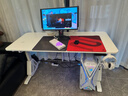 傲风【NiKo推荐】A4Pro电竞桌实木电动升降电脑桌办公桌国家补贴云白 实拍图