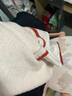 果壳（Gukoo）睡衣女秋冬款HelloKitty系列保暖舒适提花舒棉绒女士家居服套装 牛乳白 S 实拍图