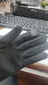 秋冬季手套女加绒加厚户外骑行电车开车防风防寒触屏冬天保暖手套 【男士三线】-黑色 均码 实拍图