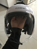 凤凰（Phoenix）新国标A类3C认证电动车摩托车头盔双镜片防雾防风保暖亮白 男女四季通用电瓶车3/4半盔冬季安全帽 实拍图