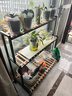 斯朴洛特2024新款花架可移动带轮置物架阶梯客厅落地式多层花架子阳台室外 两层白架80长【非此图下单请咨询 实拍图