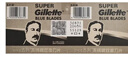 吉列（Gillette）双面刀片蓝吉列经典不锈钢刀片老式剃须刀手动 蓝吉列100片装（共20小盒） 实拍图
