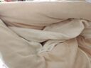 艾薇 A类牛奶绒被套双人家用加厚高克重毛绒被罩单件 杏仁 200*230cm 实拍图