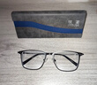 依视路（ESSILOR） 钻晶系列高清耐磨防蓝光近视超薄镜片专业配度数眼镜架男女镜框 金属-全框-2062GY-透明灰 镜框+依视路膜御防蓝光1.67现片 实拍图