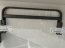 馨沛免打孔毛巾架卫生间浴室挂杆厕所枪灰单杆毛巾杆收纳挂架壁挂置物 实拍图