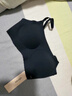 ubras无尺码云感托吊带背心隐形无痕文胸女士内衣女胸罩黑 实拍图