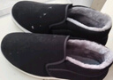 强人加绒保暖冬季男棉鞋套脚款防寒平底休闲男鞋 简约棉布鞋 黑色 42 实拍图