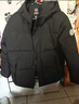 京东京造羽绒服男鸭绒加厚防寒工装面包服短款冬季外套衣服 黑色 3XL 实拍图
