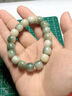 芯奢正宗菩提根手串男士烟青绿飘花手链女士菩提根学生版饰品文玩佛珠 渐变绿手串嫩绿手串10MM 实拍图