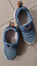 巴布豆学步鞋秋男宝毛毛虫防滑透气儿童机能鞋软底男女童鞋靛蓝28码 实拍图