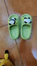 土豆屋儿童拖鞋中大童小孩室内外防滑软底凉拖鞋 熊猫绿色190码 实拍图