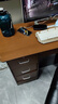 幻狐 （DREAM FOX ） 电脑桌台式家用办公书桌现代简约带抽屉学生学习桌卧室写字桌子 推荐【五抽+柜门】深胡桃色120CM 实拍图