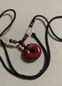 金石灵朱砂吊坠挂坠护身符平安扣情侣项链男生女生儿童宝宝蛇年生日礼物 朱砂貔貅平安扣吊坠 实拍图