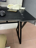 初学者  电脑桌台式家用电竞桌椅套装办公桌简约书桌游戏桌书房写字桌子 子夜黑120*60-电竞纹路 实拍图