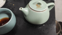 祥业song杯子汝窑泡茶壶陶瓷大号功夫茶具西施壶汝瓷单壶提梁壶泡茶器 大石瓢壶 260ml 实拍图