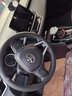 晴雨线 适用于丰田方向盘套真皮汽车把套卡罗拉雷凌凯美瑞汉兰达荣放RAV4锋兰达威兰达威驰致炫亚洲龙狮 丰田纳帕E款-黑色-圆形【带车标】 实拍图