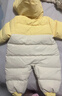 巴拉巴拉童装婴儿羽绒服连体衣宝宝2025新款冬装加厚保暖哈衣爬服萌趣造型 咖色小鸭子-白鸭绒 90 cm-充绒量93g 实拍图