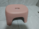 椅子奶油风家用小凳子加厚塑料凳可叠放耐用儿童凳学生寝室矮凳 樱花粉1个 实拍图