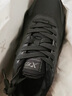 特步女子跑步鞋运动鞋冬季新款革面防泼水轻便减震休闲女跑鞋黑色 实拍图
