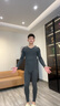 Charm Kendo男士保暖内衣男套装冬季德绒蚕丝羊毛加绒发热秋衣秋裤男生礼盒装 深灰【300g德绒羊毛蚕丝套装】 XL （126-150斤） 送老公送男友 实拍图