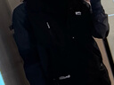 JEEP SPIRIT吉普夹克男秋冬季冲锋外套男女防风上衣男 黑/深灰 XL 实拍图
