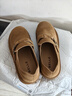 百丽厚底保暖毛毛鞋女2025冬新二层牛皮复古勃肯鞋JD009DM5 棕单里 40 实拍图