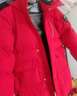 鸭鸭儿童羽绒服男童女童中大童长款加厚初中生加绒外套 中国红 150cm  实拍图