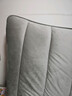新款绒料加厚夹棉床头靠垫现代简约床头罩纯色绗缝布艺床头套全包 荷兰绒【线条款-浅灰】特厚夹棉 适用床头长1.5米【高度65cm内】 实拍图