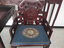 巢品红木椅子坐垫中式加厚天然乳胶实木茶桌座椅垫圈椅太师椅垫子定制 福如东海 深蓝【多丽丝麻/刺绣】 【沙发垫罗汉床飘窗座垫等定制】测量报价请咨询 实拍图