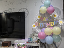 多美忆生日场景布置女孩生日气球儿童道具氛围装饰快乐桌飘装扮粉色套餐 实拍图