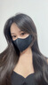 佳睦保暖口罩防风防寒女高颜值秋冬骑行滑雪3d立体透气不起雾可水洗黑 实拍图